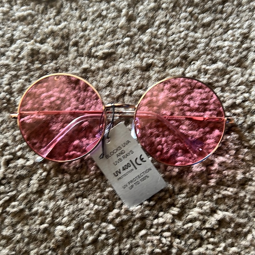 Pink Circle Glasses